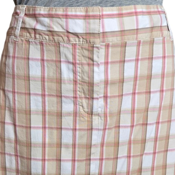 Izod Golf Womens Plaid Skort Size 12 A‎ Line Flat Front Pockets Outdoors Stretch - Picture 2 of 7